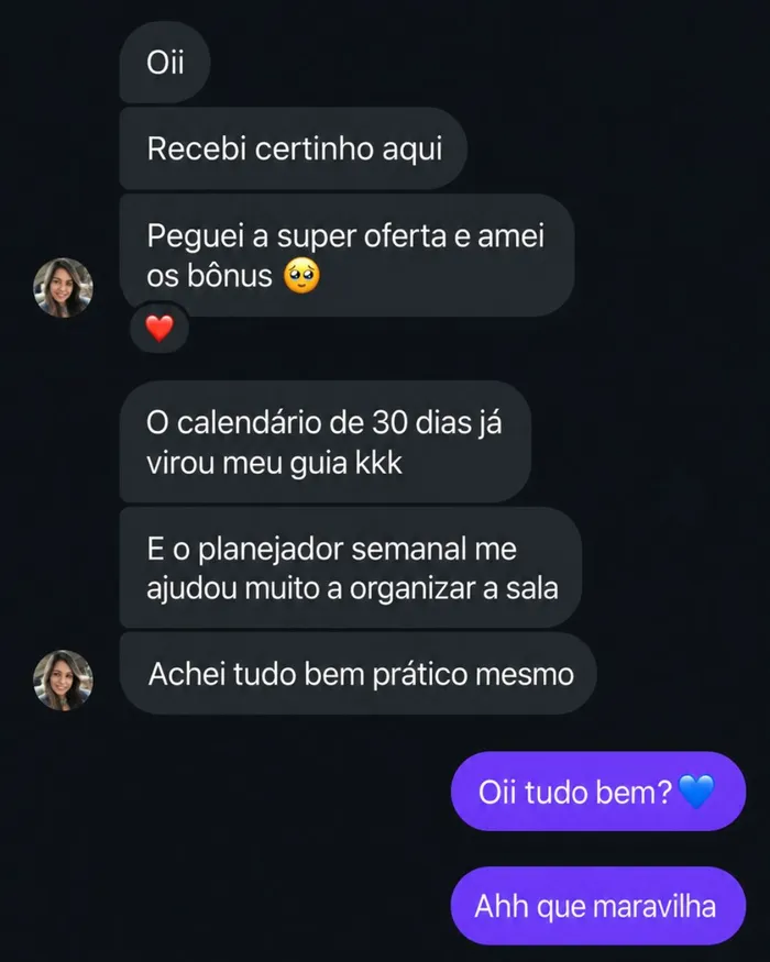 Depoimento de aluna