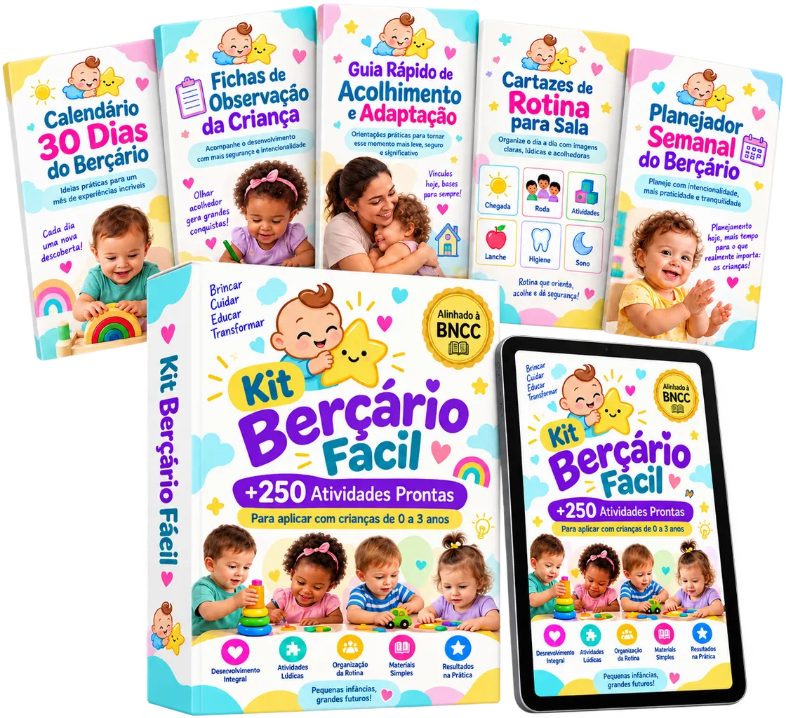 Kit Berçário Fácil com mais de 250 atividades e bônus